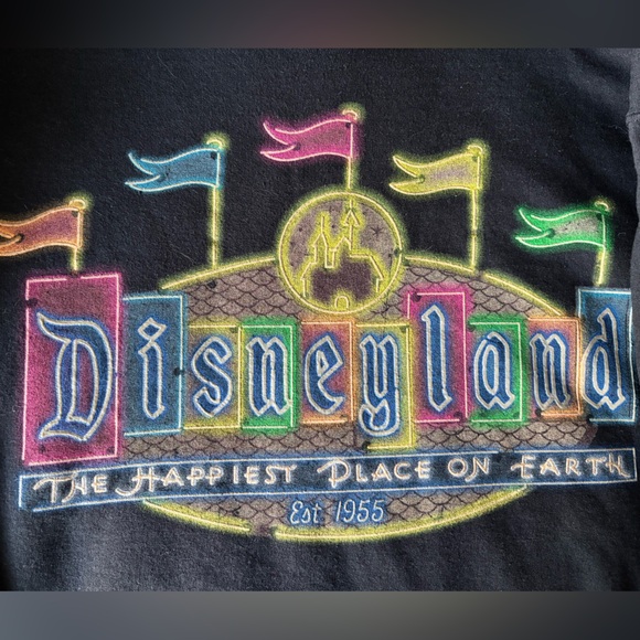 Rare Vintage Black Disneyland Sweatshirt - Picture 2 of 4
